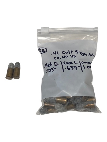 52rds. of Collectible .41 COLT Single Action Factory Ammunition 