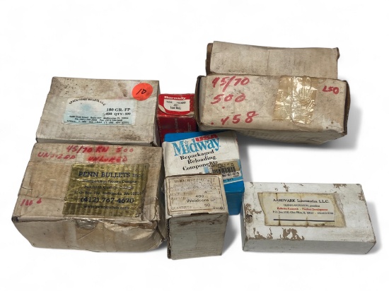 32.7 Lbs. of .45-70, .400, .457 and More Reloaded Bullets