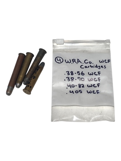 (4) W.R.A. Co. WCF Collectible Cartridges