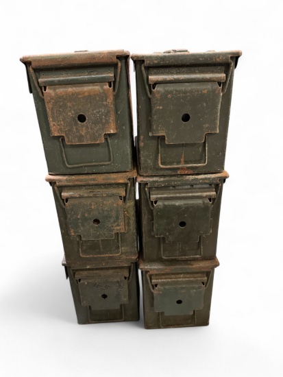 Lot of (6) .50Cal Ammo Cans *LOCAL PICKUP ONLY*