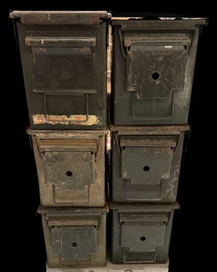 Lot of (6) .50Cal Ammo Cans *LOCAL PICKUP ONLY*