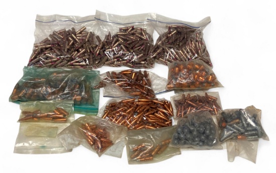 21.1 Lbs. of Miscellaneous Bullets for Reloading