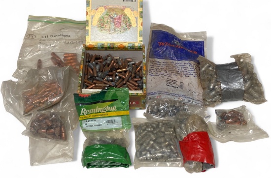 27.6 Lbs. of Miscellaneous Bullets for Reloading   