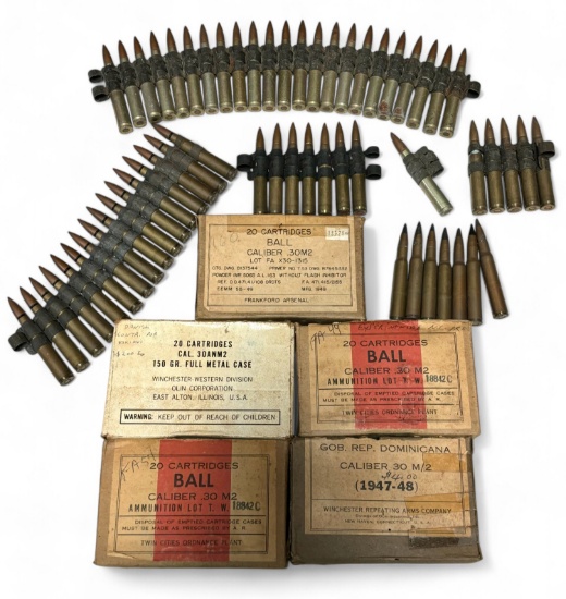 (118) 30-06 CAL. Various Types of Ammunition 