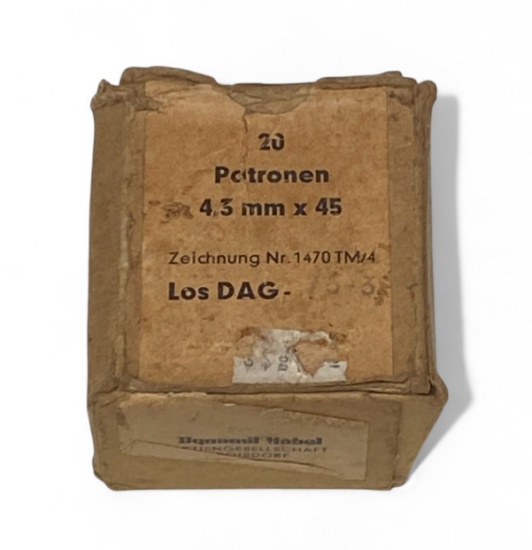20rds. of Rare 4.3mmx45 Factory Ammunition 