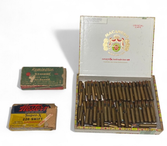 NIB Vintage and Collectible 106rds. of .220 SWIFT Ammunition 
