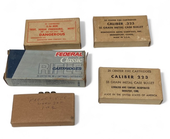 9rds. of 5.56mm and 47rds. of .223 REM. Ammunition 