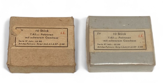 NIB Vintage and Collectible 20rds. of 7.62x54R Patronen Ammunition 