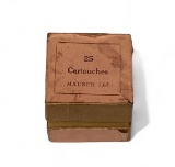 Vintage 20rds. of 7.63x25mm Mauser C96 Broomhandle Pistol Ammunition in Box