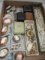 Box Lot Costume Jewelry and Brooches, Cameos.