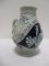 Vintage Stoneware Wine Pitched with Embossed Design and 