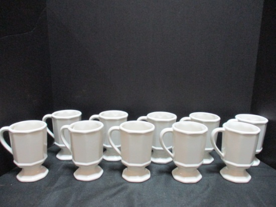 Ten Pfaltzgraff Coffee Mugs.