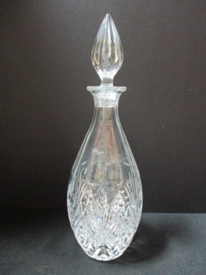 Lead Crystal Decanter with Stopper.