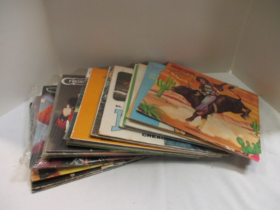 22 Vintage Freddy Fender Vinyl LP Albums.