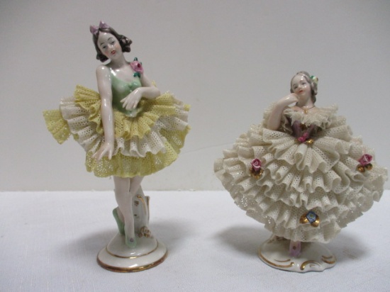 Vintage Monikan and Renate Germany Porcelain Ballerinas.