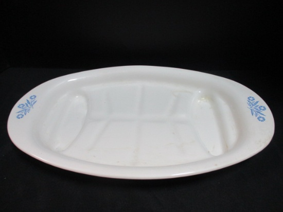 Corning Ware Platter, Cornflower Blue.
