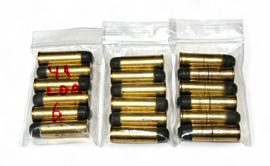 18rds. of .41 LDA (Colt) Factory Ammunition