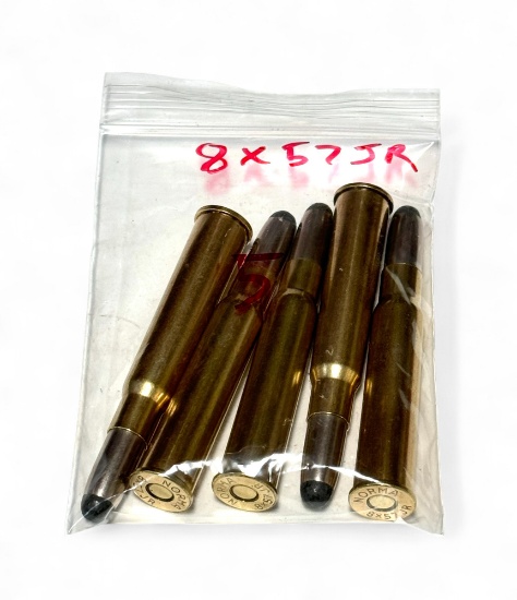 5rds. of 8x57JR Factory Ammunition 