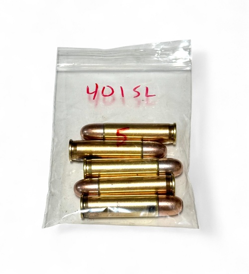 5rds. of .401 SL Factory Ammunition 