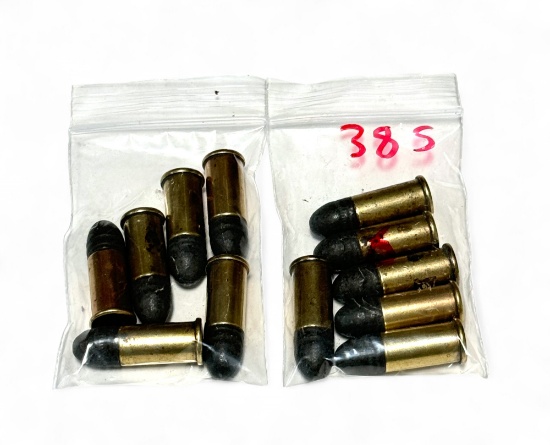 12rds. of Rare Peters .38 SHORT COLT (.38 S.) Factory Ammunition