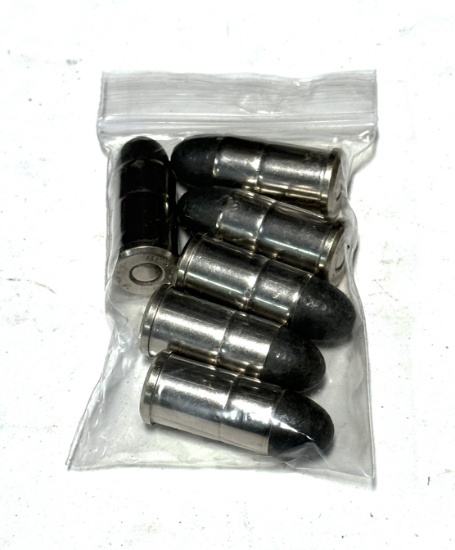 6rds. of .45 AUTO RIM Factory Ammunition 