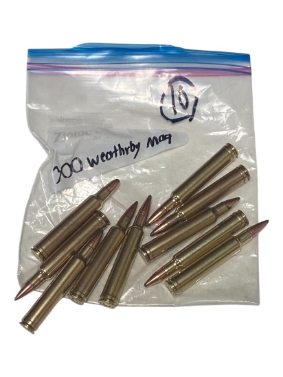 10rds. of .300 WEATHERBY MAGNUM Factory Ammunition
