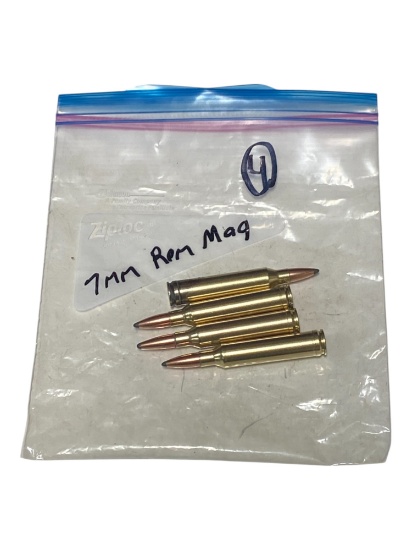 5rds. of 7MM REM. MAG. Factory Ammunition 