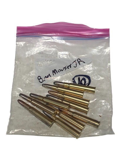 10rds. of 8x57JR MAUSER Factory Ammunition 