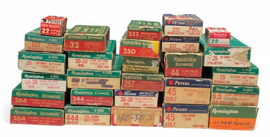 Various Assortment of EMPTY Vintage Remington Ammo Boxes