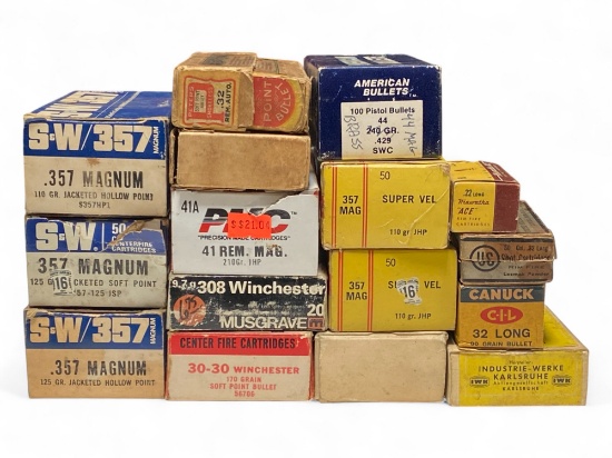 Various Assortment of EMPTY Miscellaneous Ammo Boxes