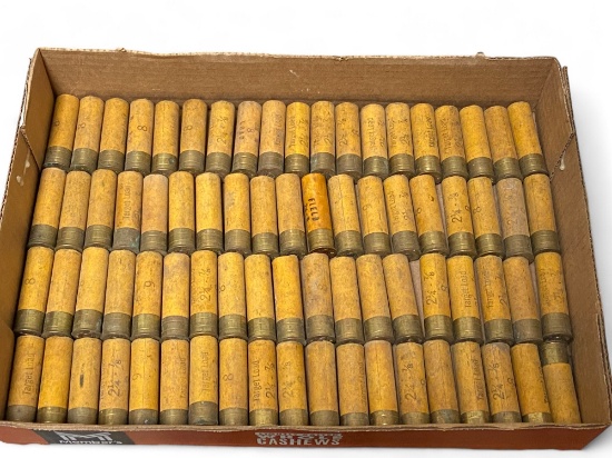 76ct. of 20 GA. Collectible Paper Shotgun Shell Factory Ammunition