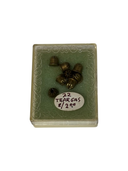 8rds. of Vintage and Collectible .22 Tear Gas Ammunition
