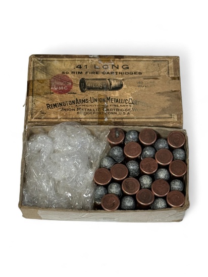 27rds. of Vintage and Collectible .41 LONG Rimfire Remington UMC Ammunition