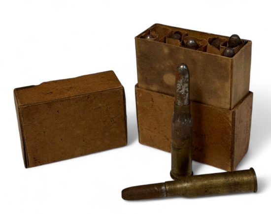 8rds. of Vintage 8x50r Mannlicher 1918 Factory Ammunition 