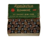 NIB 50rds. of Vintage and Collectible 74rds. of .32 SHORT Rimfire Remington Kleanbore Ammunition