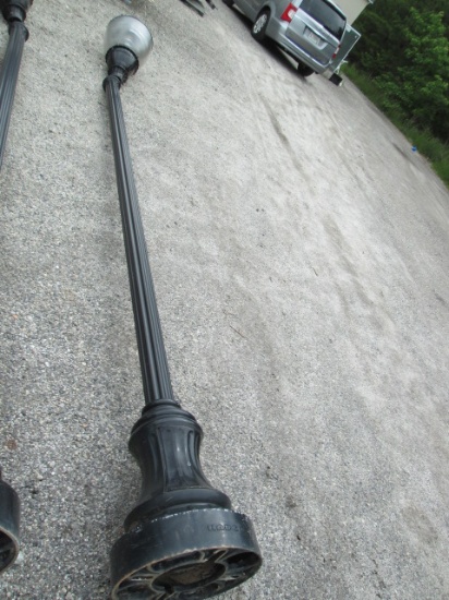 Hadco Painted Black Cast Metal Light Post and LED Post Light Head