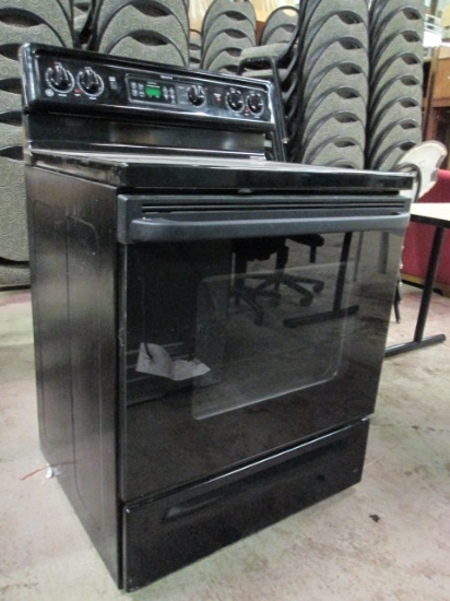 GE Spectra Black Smooth Top Electric Range