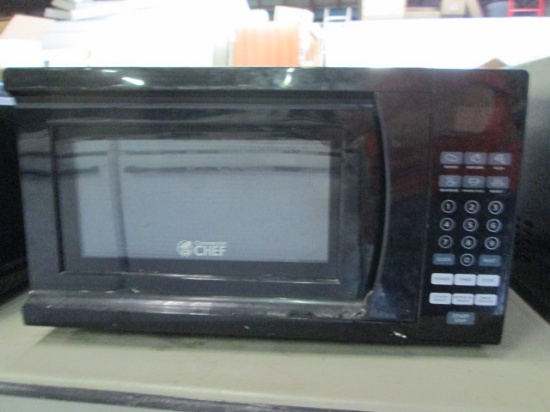 Black Commercial Chef Microwave Oven