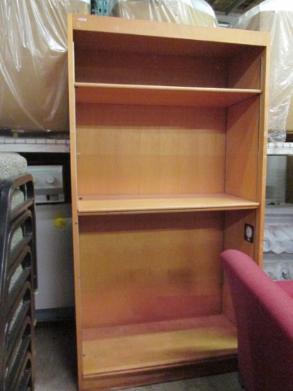 Maple 5 Shelf Deep Bookcase