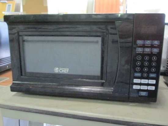 Black Commercial Chef Microwave Oven