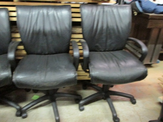 Pair of Black Higmark Smart Office Chairs