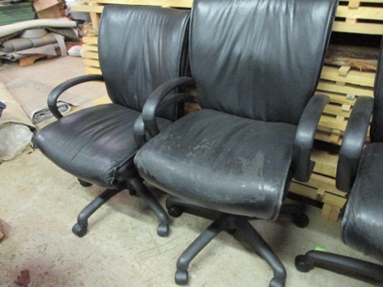 Pair of Black Higmark Smart Office Chairs