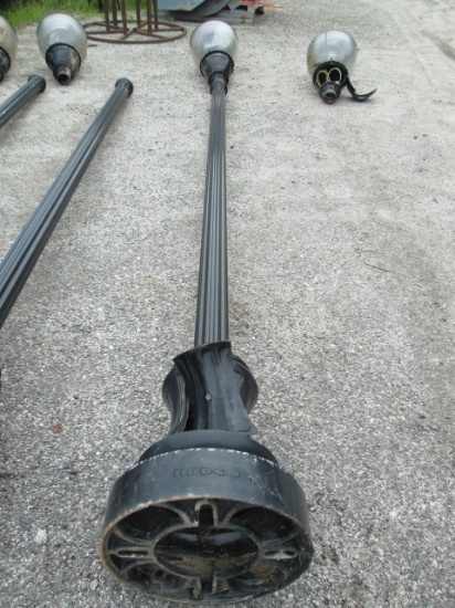 Hadco Painted Black Cast Metal Light Post and LED Post Light Head