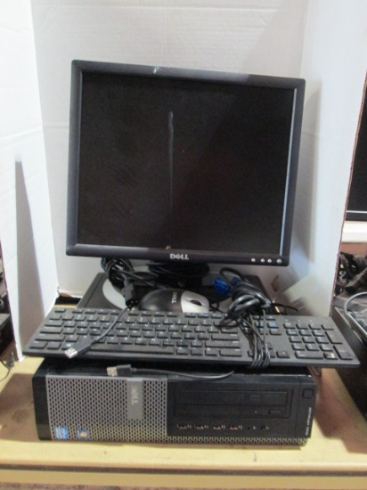 Dell Optiplex 7010 CPU, 17" Monitor, Mouse and Mouse