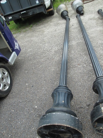 Hadco Painted Black Cast Metal Light Post and LED Post Light Head