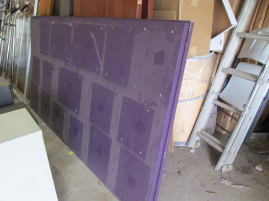 Pair of Purple Aluminum Panels