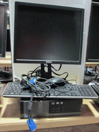 Dell Optiplex 7020 CPU, 17" Monitor, Mouse and Mouse