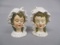 Vintage Lady Head Salt & Pepper Shakers 3