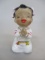 Vintage Porcelain Praying Girl Bell 3 1/2