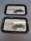 2 Vintage Metal Serving Trays  14